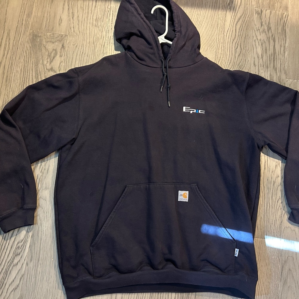 Carrhart Fire Resistent  (FR) Hoodie With “Epic” Embroidery on it